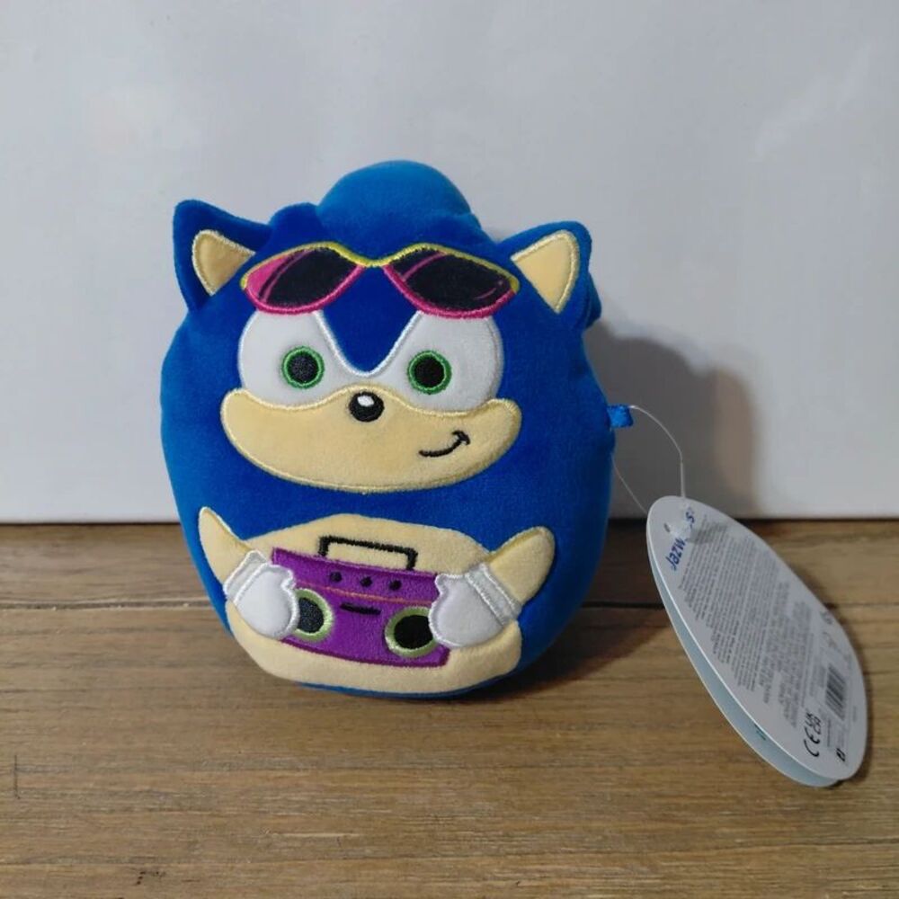 Squishmallows Sonic the Hedgehog 5" Plush - Sonic with Boombox & Sunglasses (NWT